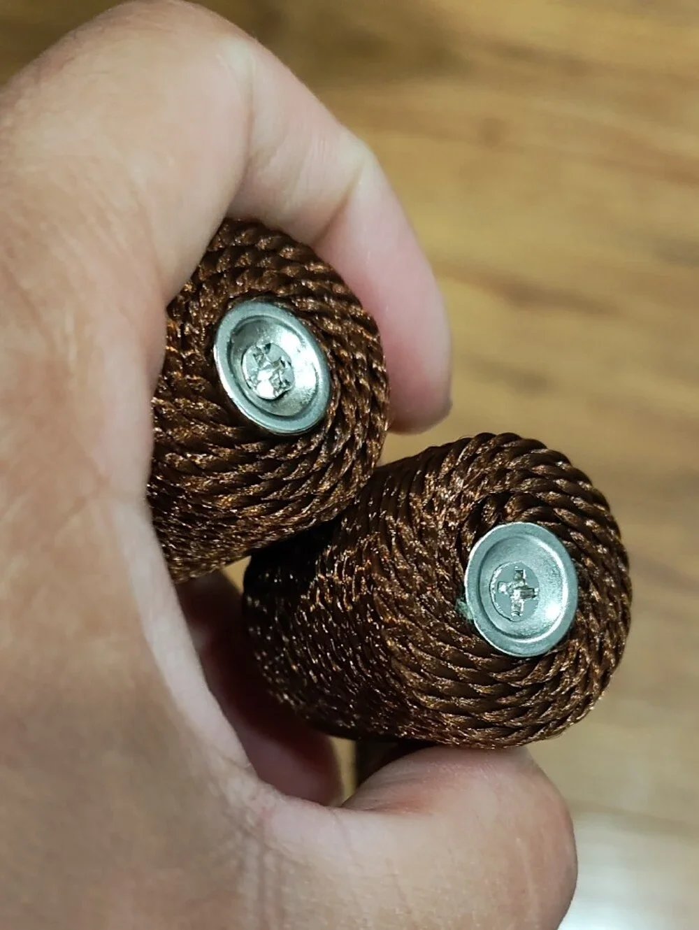 Brown Curtain Tiebacks - Set of 4 Decorative Tassel Cords